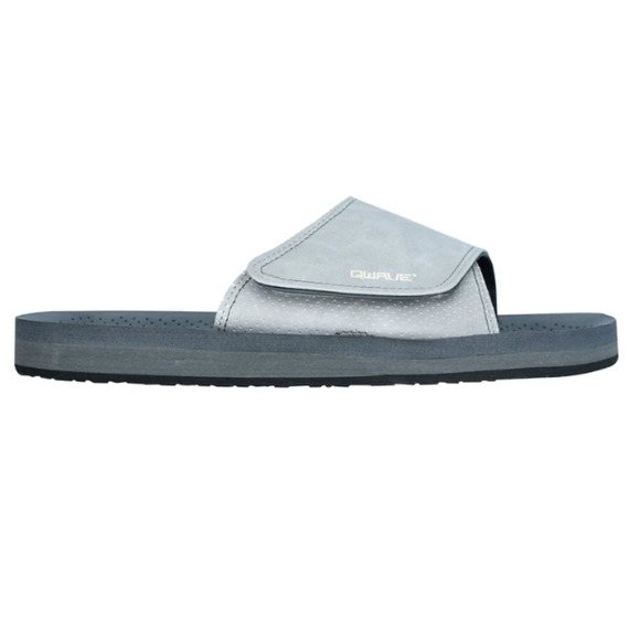 Qwave Men's Comfort Slide, Grey, Size 10/11 - Picture 3 of 4